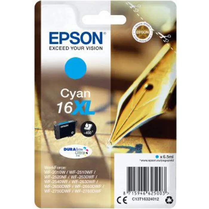 Epson - cyan - 16XL - C13T16324012 - DURABrite