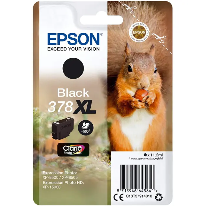 Epson ink black 378XL (C13T37914010) (Claria Photo HD)