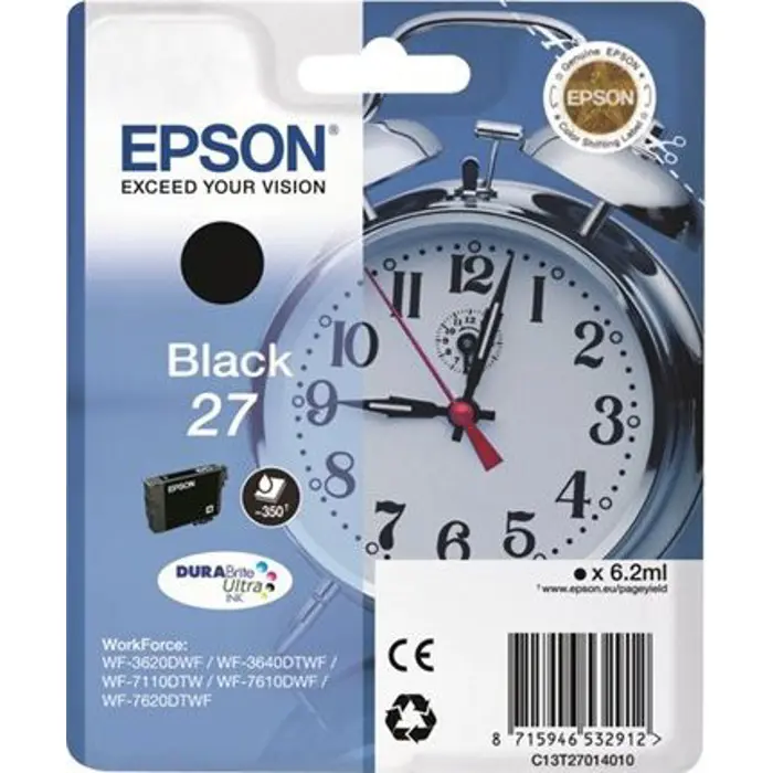 Epson ink black C13T27014012