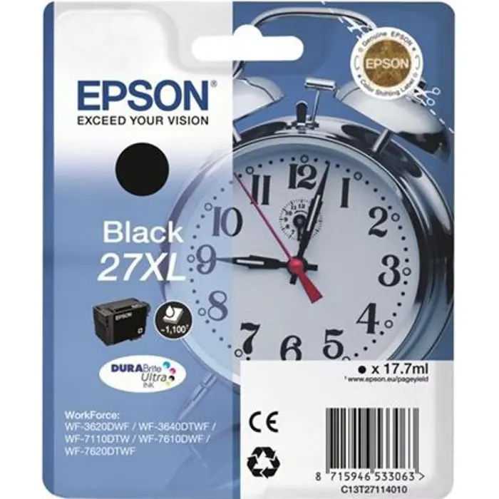 Epson ink black C13T27114012