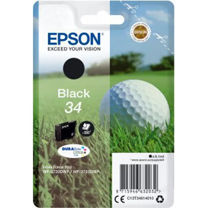 Epson ink black C13T34614010