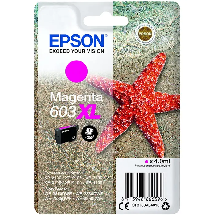 Epson Magenta Ink 603XL (C13T03A34010)