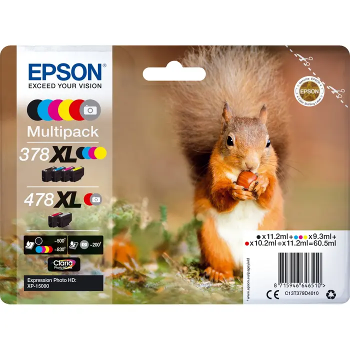 Epson Multipack 378XL/478XL (C13T379D4010), ink