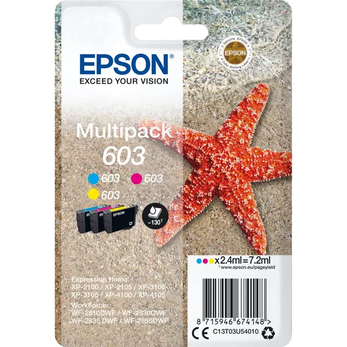 Epson Multipack 603 3-colors (C13T03U54010), ink