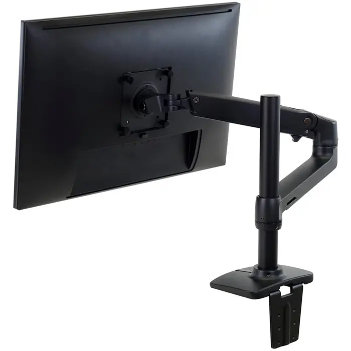 Ergotron LX Monitor Arm with High Column Monitor Mount (Black)