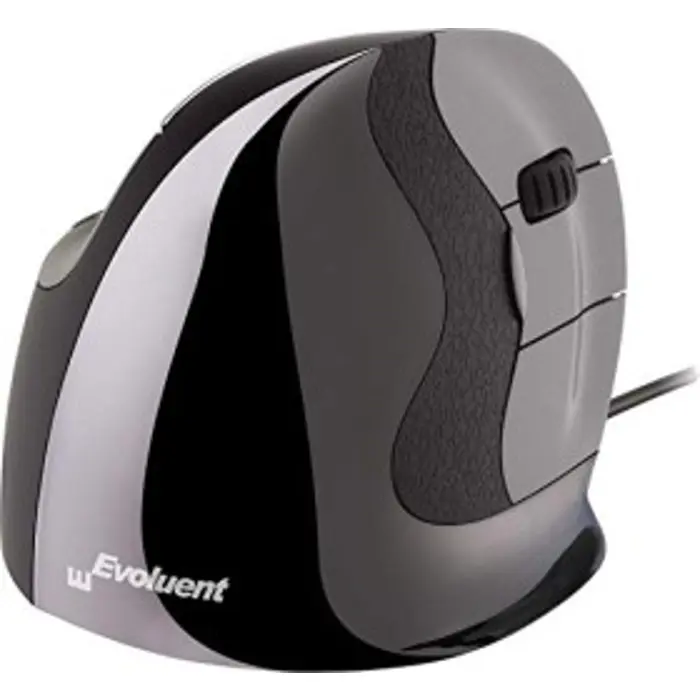 Evoluent VerticalMouse D, mouse (black / silver, medium, RH)