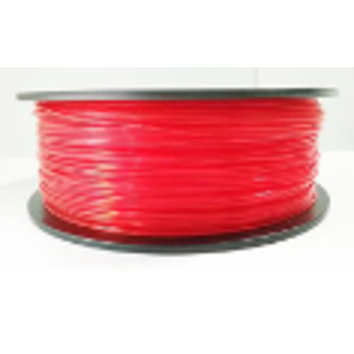 Filament for 3D, PLA, 1.75 mm, 1 kg, transp. red