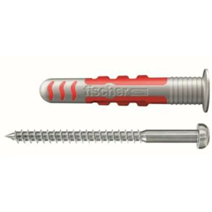 fischer dowel DuoSeal 6x38 S PH TX A2 (light grey/red, 50 pieces, with stainless screws)