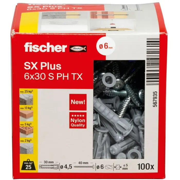 fischer-dowel-sx-plus-6x30-ph-tx-light-grey-100-pieces-with--61560-567935-w.webp