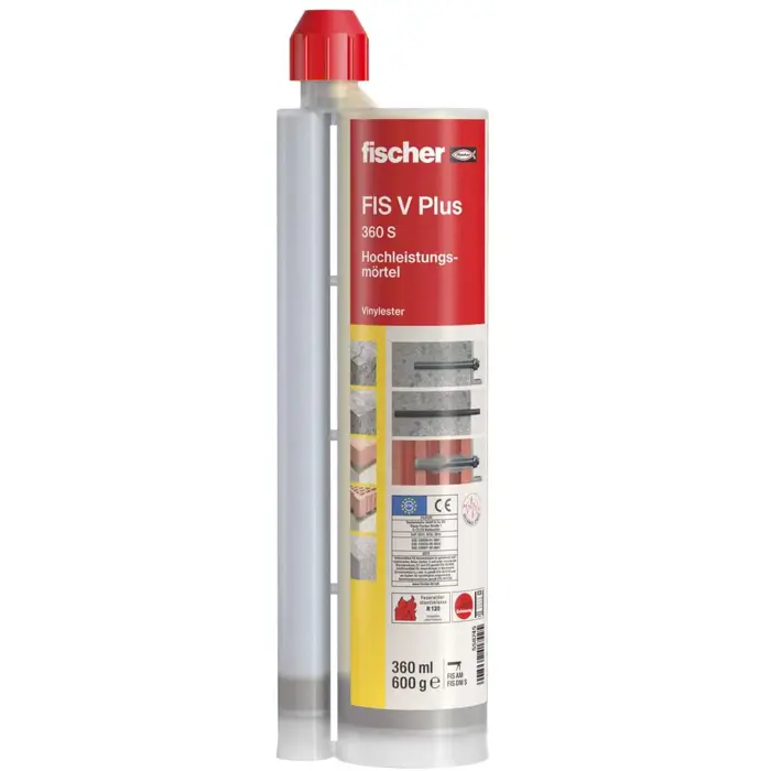 fischer high-performance mortar FIS V Plus 360 S (grey, 360ml, 1 cartridge)