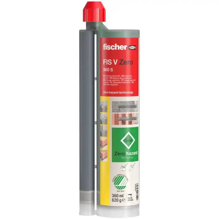 Fischer Injection mortar FIS V Zero 360 S (green, 360ml, 1 cartridge)