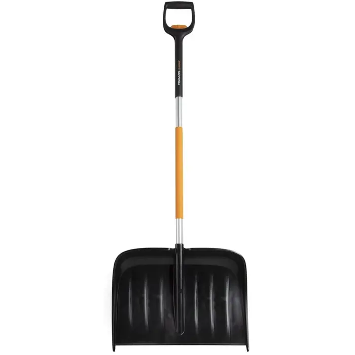 Fiskars X-series telescopic snow plow, snow shovel (black/yellow, 53cm)