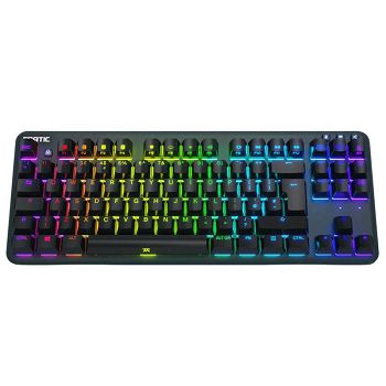 Fnatic miniSTREAK TKL Keyboard, RGB LED, black - Nordic, Kailh Speed Silver KK0001-003
