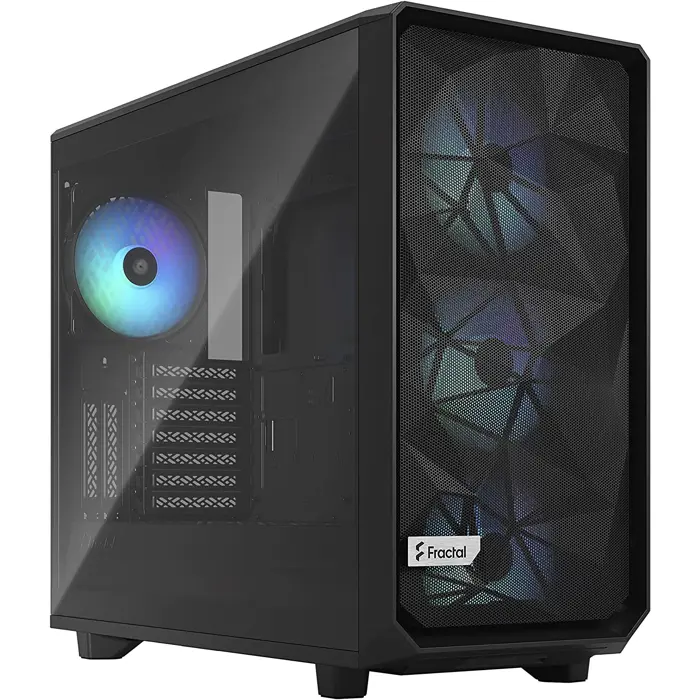 Fractal Design Meshify 2 RGB Black TG Light Tint, Tower Case (black)