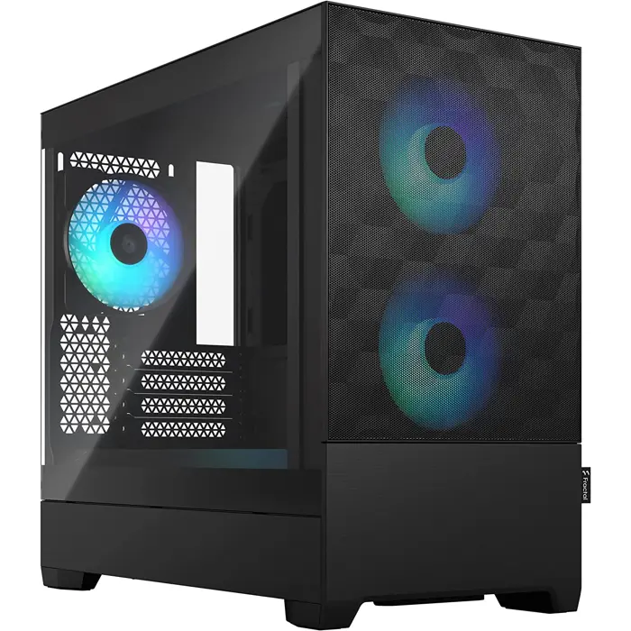 Fractal Design Pop Mini Air RGB black TG Clear Tint, Tower Case (black)
