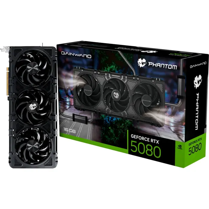 Gainward GeForce RTX 5080 Phantom (DLSS 4, 3x DisplayPort, 1x HDMI 2.1)