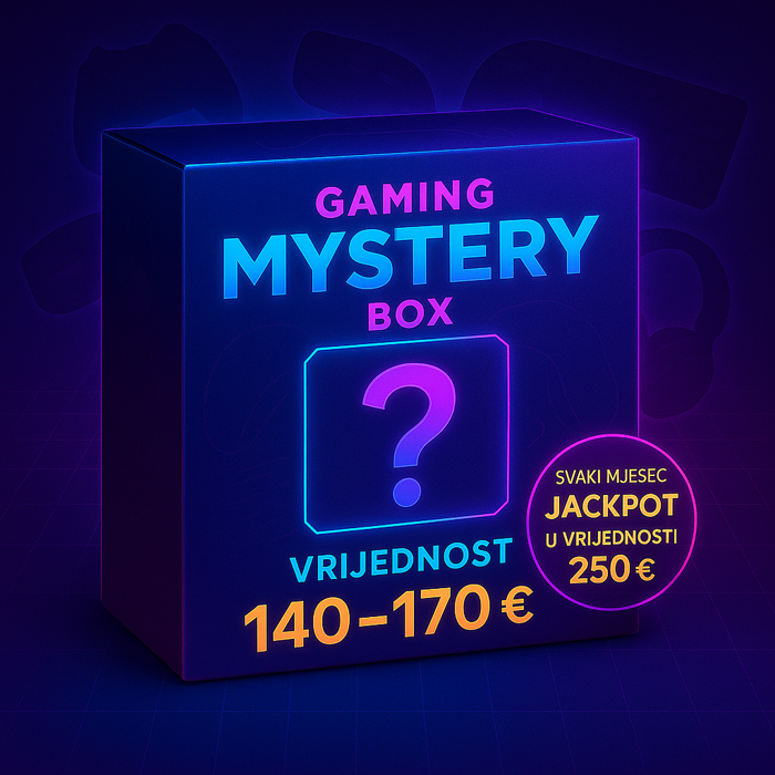 Gaming Mystery Box – 119 € (vrijednost 140–170 €, jackpot 250 €)