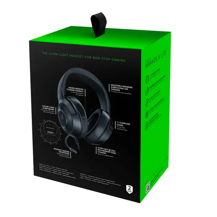 Gaming slušalice Razer Kraken X Lite, RZ04-02950100-R381