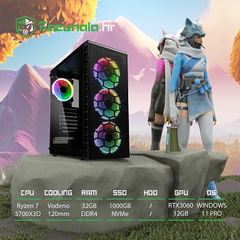 GamingPC Royal Master (Ryzen 7, Liquid, 32GB DDR4, 1TB SSD, RTX 3060 12GB) Win11P 