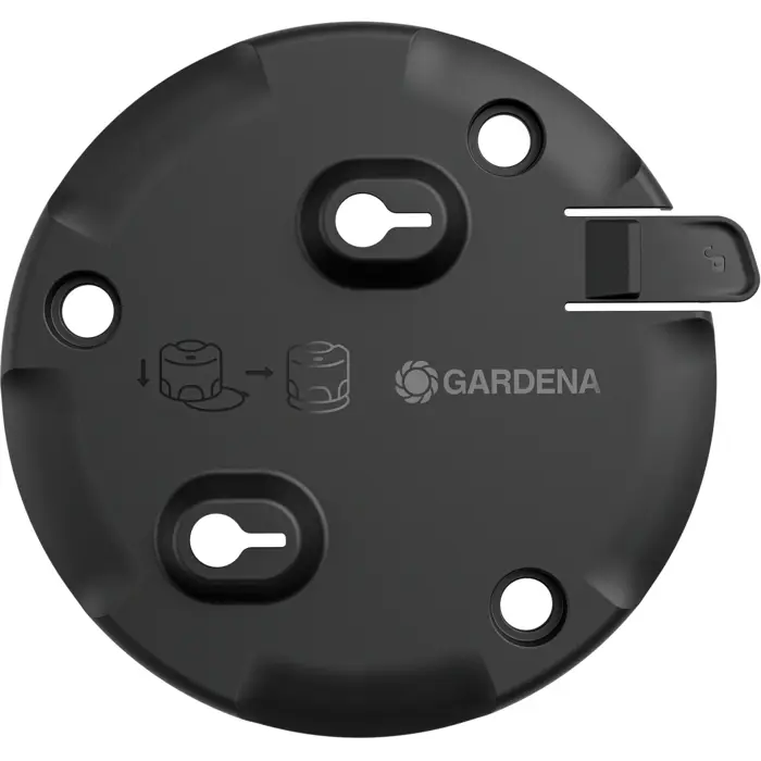 Gardena AquaPrecise mounting plate, above ground (black, for AquaPrecise irrigation system)