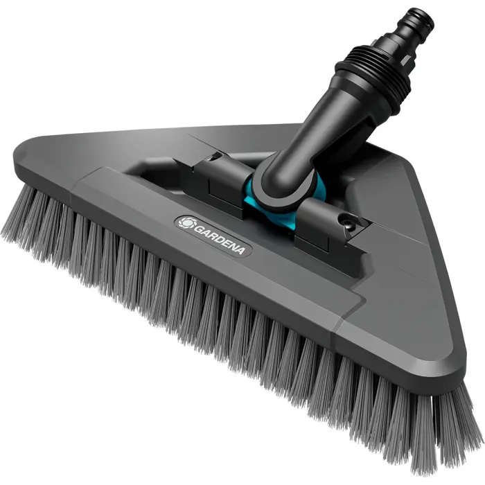 GARDENA Cleansystem handle brush soft flex, washing brush (grey, 360 swivel joint)