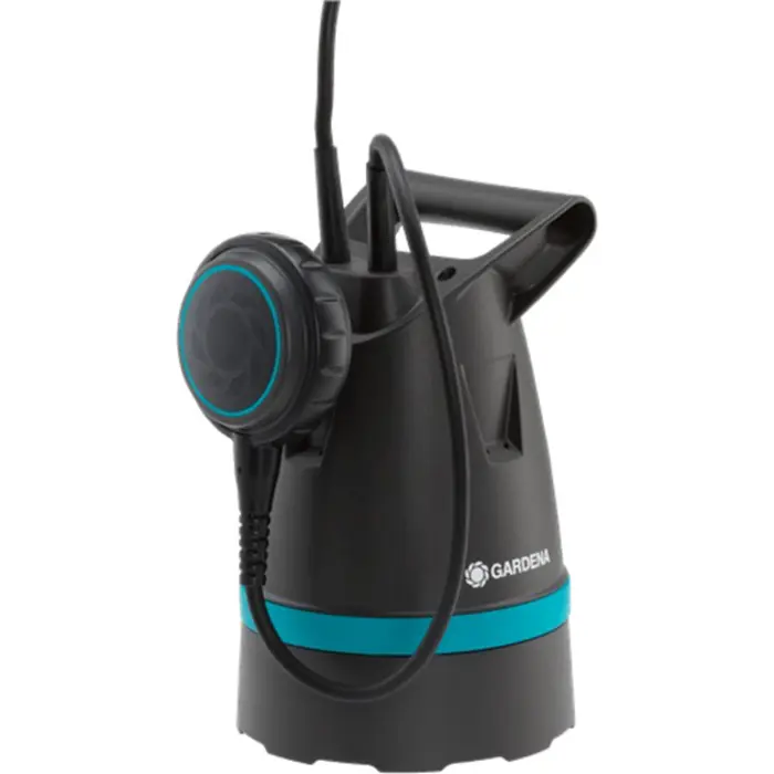 GARDENA clear water submersible pump 8600 BASIC, submersible / pressure pump (black/turquoise, 400 watts)