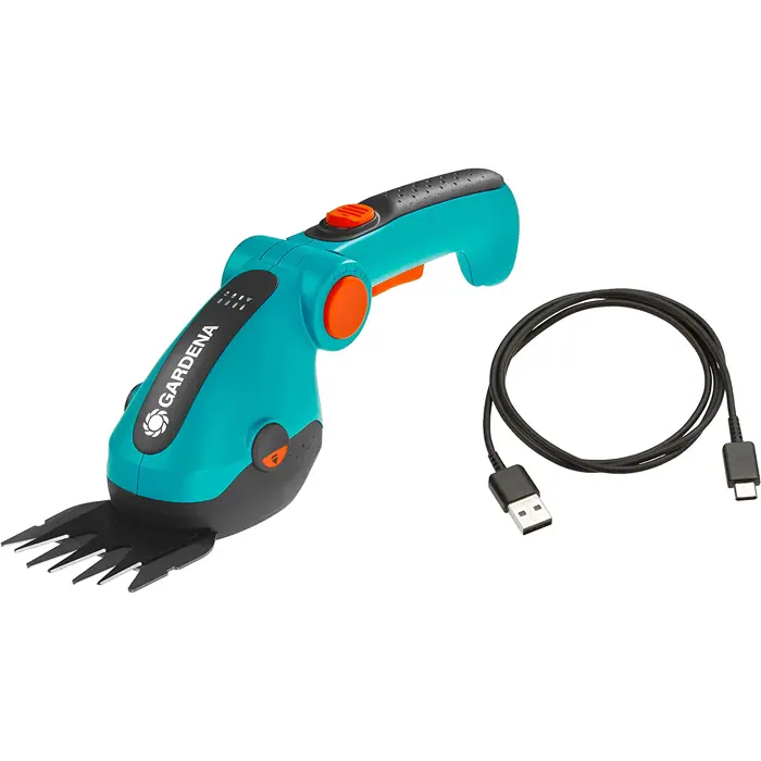 GARDENA Cordless Grass Shears ComfortCut Li, 3.6V (turquoise/black, Li-Ion battery 3.0Ah)