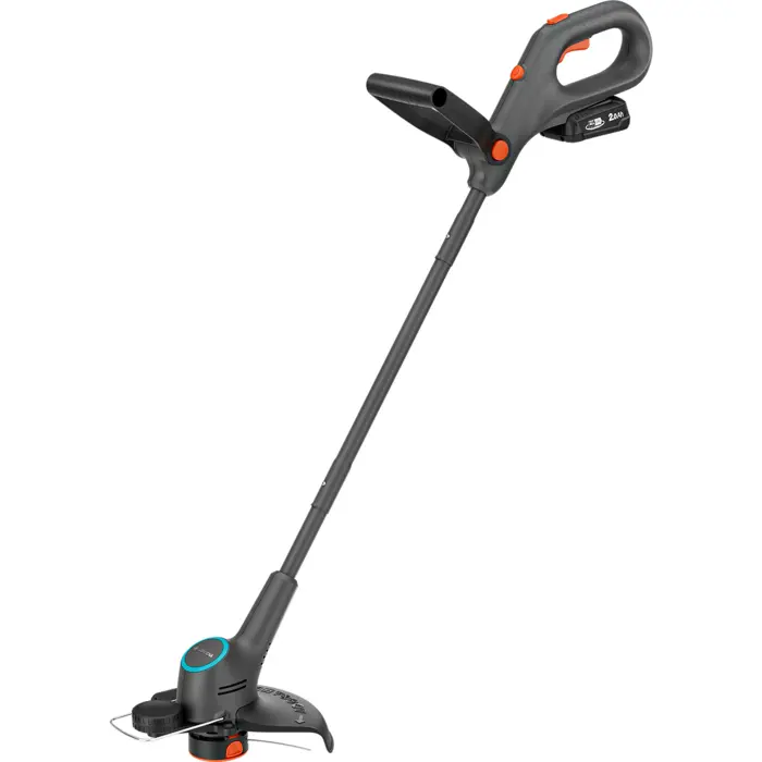 Gardena cordless grass trimmer EasyTrim 25/18V P4A (grey/turquoise, Li-Ion battery 2.0Ah, POWER FOR ALL ALLIANCE)