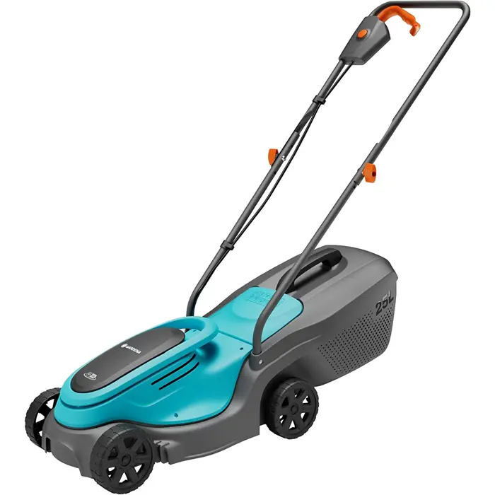 GARDENA Cordless Lawnmower PowerMax 30/18V P4A solo, 18V (black/turquoise, without battery and charger, POWER FOR ALL ALLIANCE)