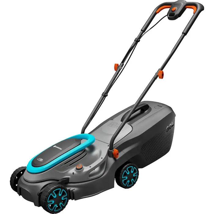 GARDENA Cordless Lawnmower PowerMax 32/18V P4A solo, 18V (black/grey, without battery and charger, POWER FOR ALL ALLIANCE)
