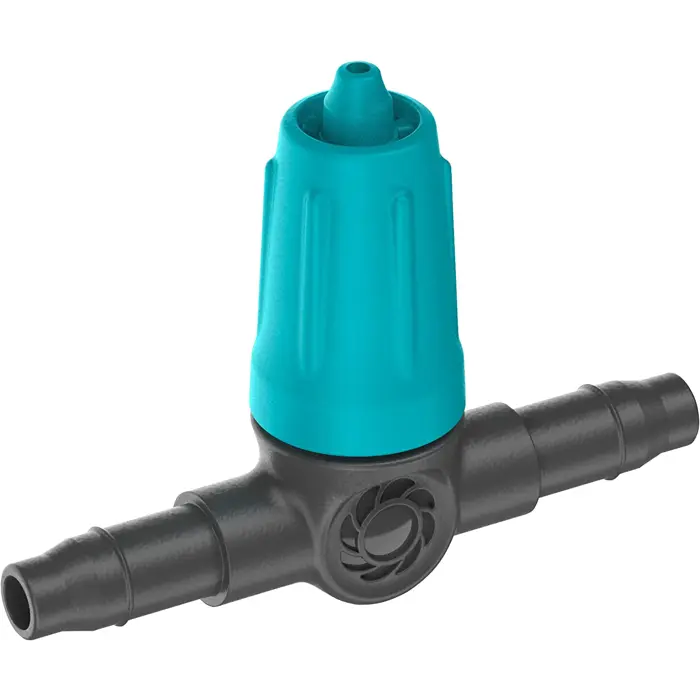GARDENA Micro-Drip-System Adjustable Series Dripper 0-15 l/h (black/turquoise, 10 pieces, model 2023)