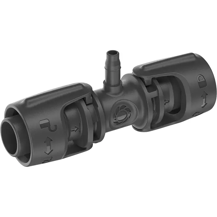 GARDENA Micro-Drip-System T-piece 13mm (1/2") > 4.6mm (3/16"), connection (dark grey, 5 pieces, model 2023)