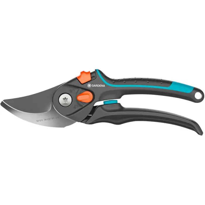 Gardena Pruning Shears PremiumCut Pro Flex (grey/turquoise, bypass, handle width continuously adjustable)