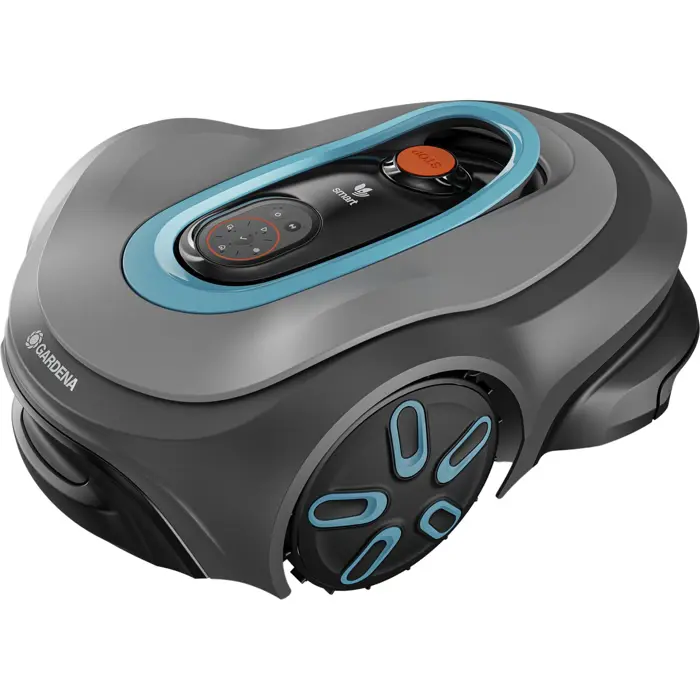 Gardena robotic lawnmower smart SILENO max 1,200m2 (grey/turquoise, Li-ion battery, LONA technology)