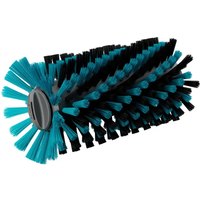GARDENA roller brush medium, for cordless multi-cleaner AquaBrush, washing brush (grey/turquoise, for sensitive surfaces)