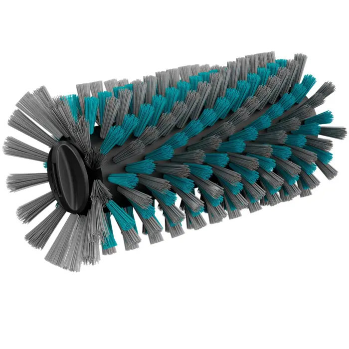 GARDENA Universal roller brush, for cordless multi-cleaner AquaBrush, washing brush (grey/turquoise, for insensitive surfaces)