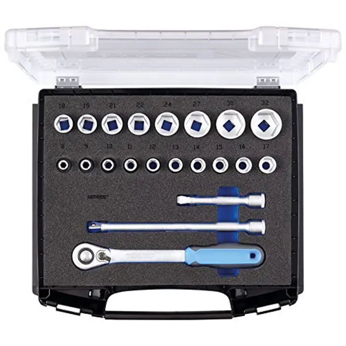 Gedore 1101 CT-19 wrench set 1/2" - 21-pieces - 2836084