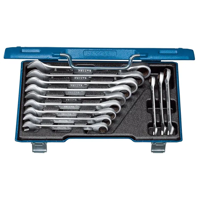 Gedore 7 R-012 foot ring ratchet spanner set - 12-pieces - 2297442