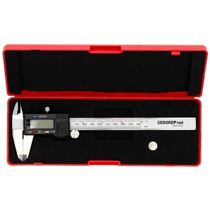 GEDORE Red digital caliper R94420021, measuring device (grey)