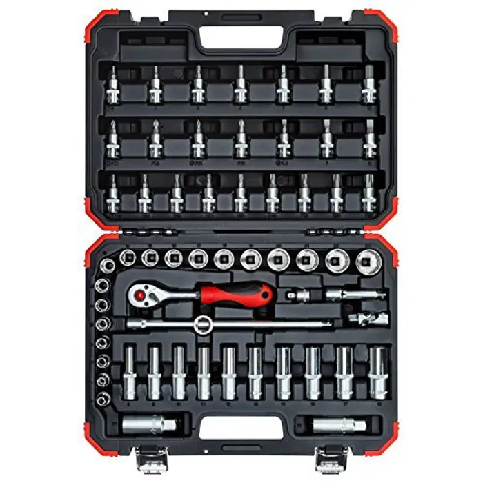 Gedore Red Socket set 3/8 ", 59 pieces (red / black, with Shift-gun, SW 6mm - 24mm)