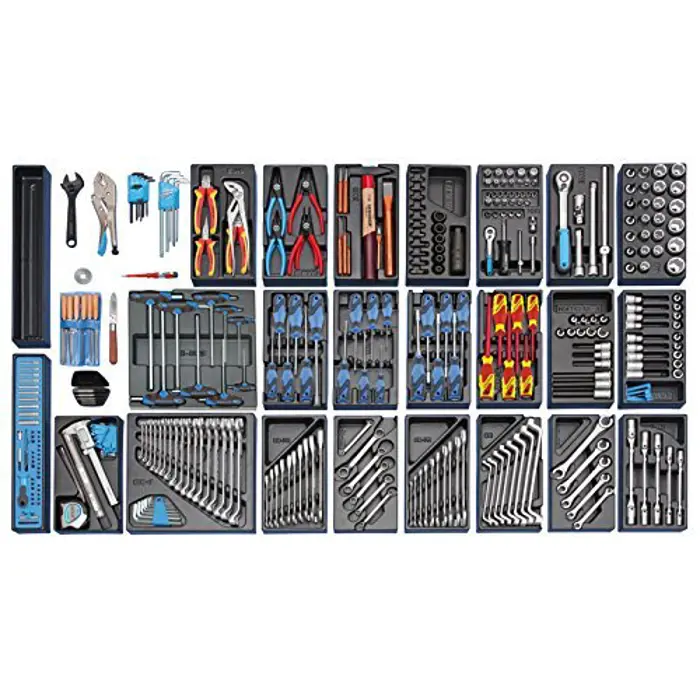 Gedore tool trolley 1500 ES-03-2004 0810 (blue / black, incl. 325 tools)
