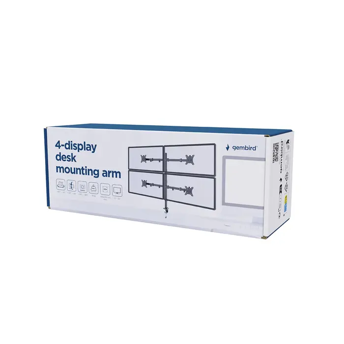 gembird-ma-d4-01-adjustable-desk-4-display-mounting-arm-rota-32327-mongemmdo0032.webp