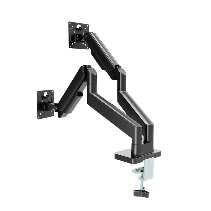 Gembird MA-DA2-06 Desk mounted adjustable double monitor arm 17"-32", black