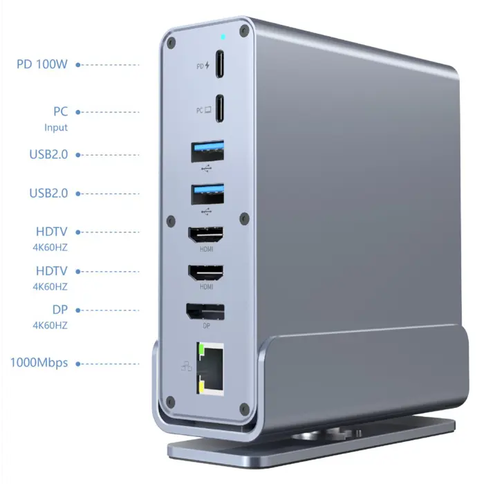 GEMBIRD USB TYPE-CF 15-IN-1 MULTI-PORT ADAPTER GRE