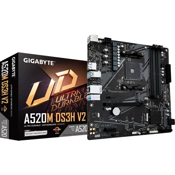 GigaByte A520M DS3H V2 - Socket AM4
