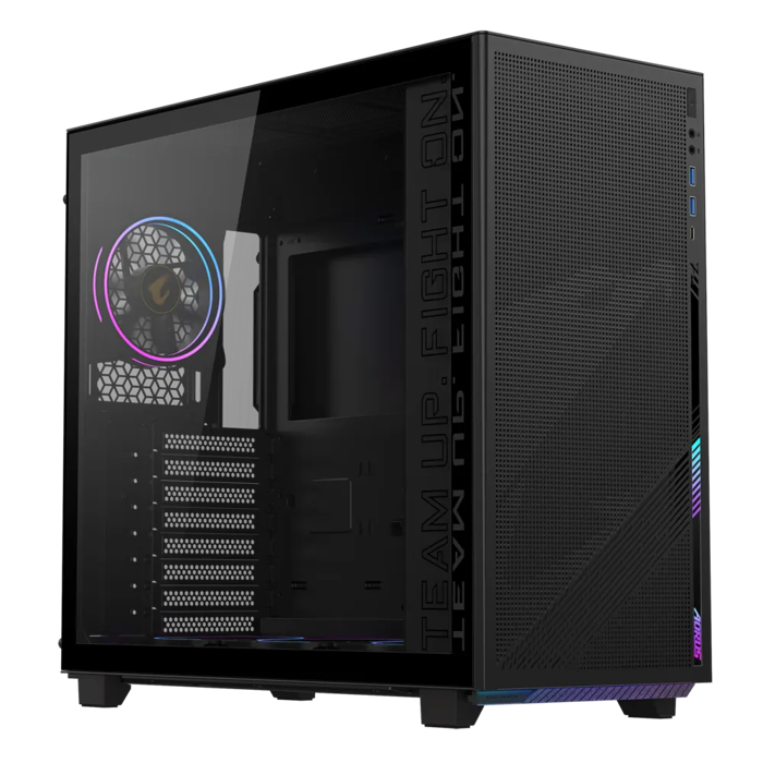 Gigabyte Aorus C400 Glass USB-C USB 3.2 GEN2 ATX AORUS RGB Lighted housing, black