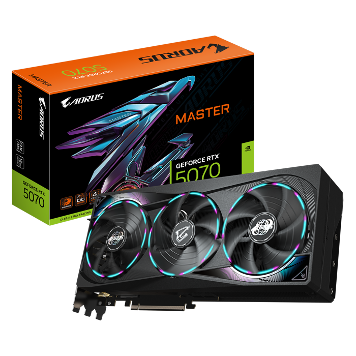 Gigabyte Aorus GeForce RTX 5070 Master 12G, 12288 MB GDDR7-GV-N5070AORUS M-12GD