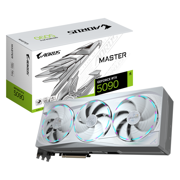 Gigabyte Aorus GeForce RTX 5090 Master Ice 32G, 32768 MB GDDR7-GV-N5090AORUSM ICE-32GD