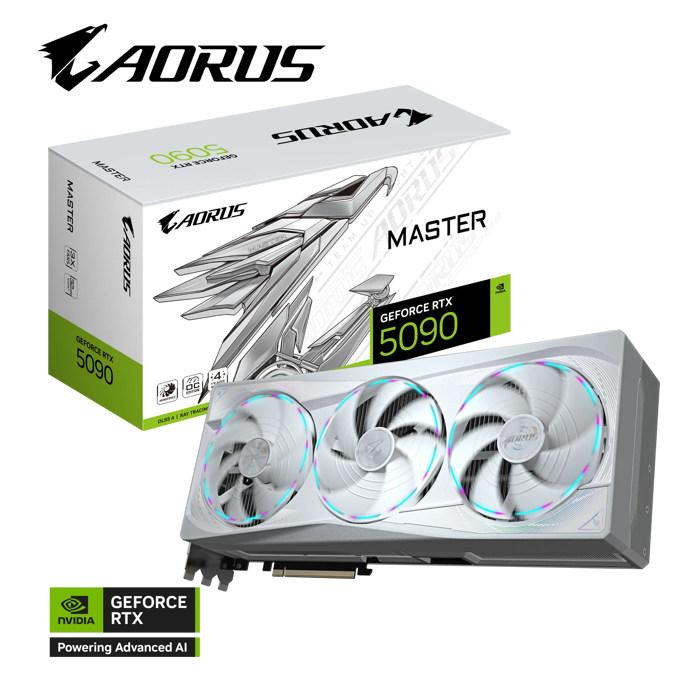Gigabyte Aorus GeForce RTX 5090 Master Ice 32g, 32GB GDDR7, PCI-E 5.0