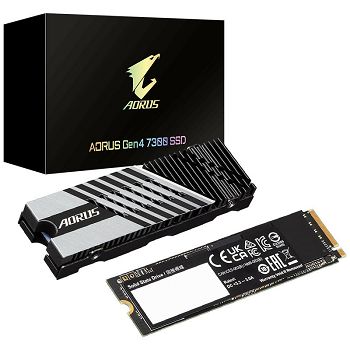 GIGABYTE AORUS Gen4 7300 NVMe SSD, PCIe 4.0 M.2 Typ 2280 - 2 TB AG4732TB